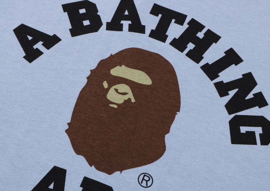 A BATHING APE Ladies' PIGMENT COLLEGE L/S TEE – happyjagabee store