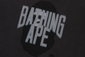 A BATHING APE BLUR GRAPHIC GARMENT DYE OVERSIZED TEE