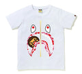 A BATHING APE Ladies' ABC CAMO MILO SHARK TEE