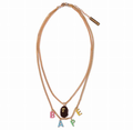 A BATHING APE Ladies' BAPE APE HEAD DOUBLE CHAIN NECKLACE