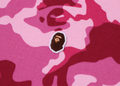 A BATHING APE Ladies' WOODLAND CAMO CROPPED HALF ZIP SWEATER