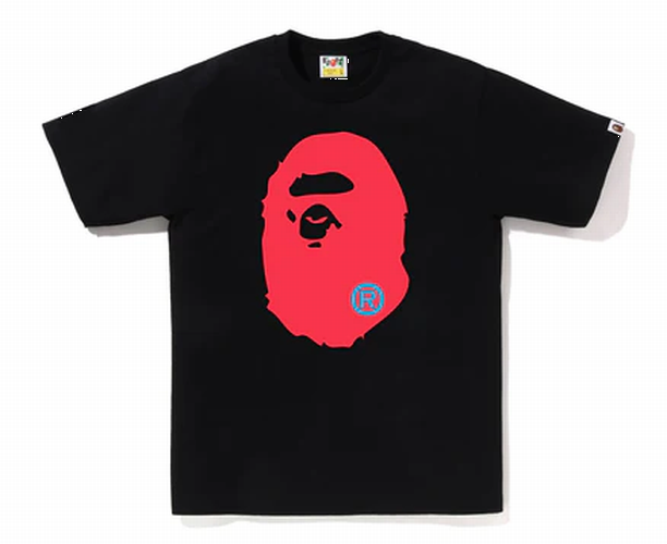 A BATHING APE COLORS BIG APE HEAD TEE