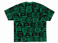 A BATHING APE LUX SPORT PATTERN OVERSIZED TEE