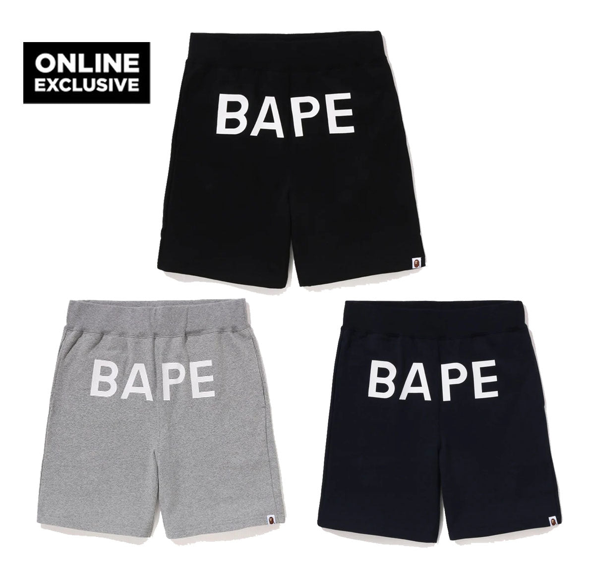 Black bape shorts on sale