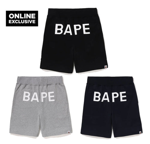 A BATHING APE BAPE SWEAT SHORTS -ONLINE EXCLUSIVE-