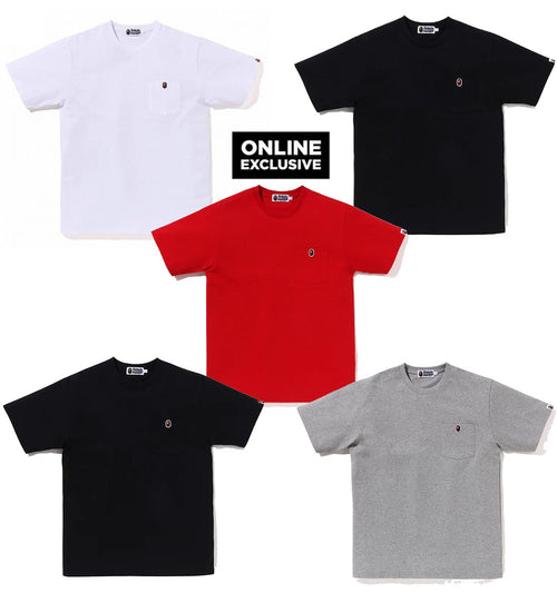 A BATHING APE ONE POINT POCKET TEE -ONLINE EXCLUSIVE-