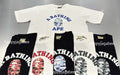A BATHING APE PALM TREE CAMO COLLEGE TEE