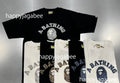 A BATHING APE WILD LEOPARD PATTERN COLLEGE TEE