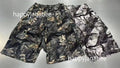 A BATHING APE TREE EDGE CAMO CARGO SHORTS