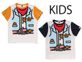 A BATHING APE BAPE KIDS BABY MILO SHERIFF VEST PRINT TEE