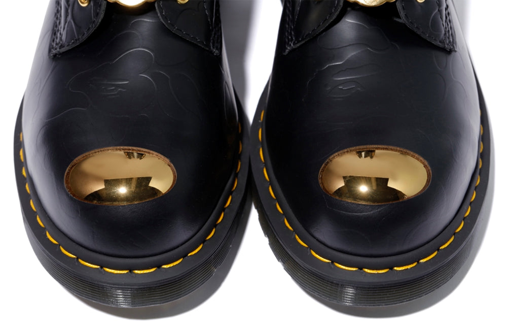 A BATHING APE x Dr. MARTENS ABC 10 HOLE STEEL TOE CAP SHOES
