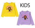 A BATHING APE BAPE KIDS BABY MILO HEART FRILL L/S TEE