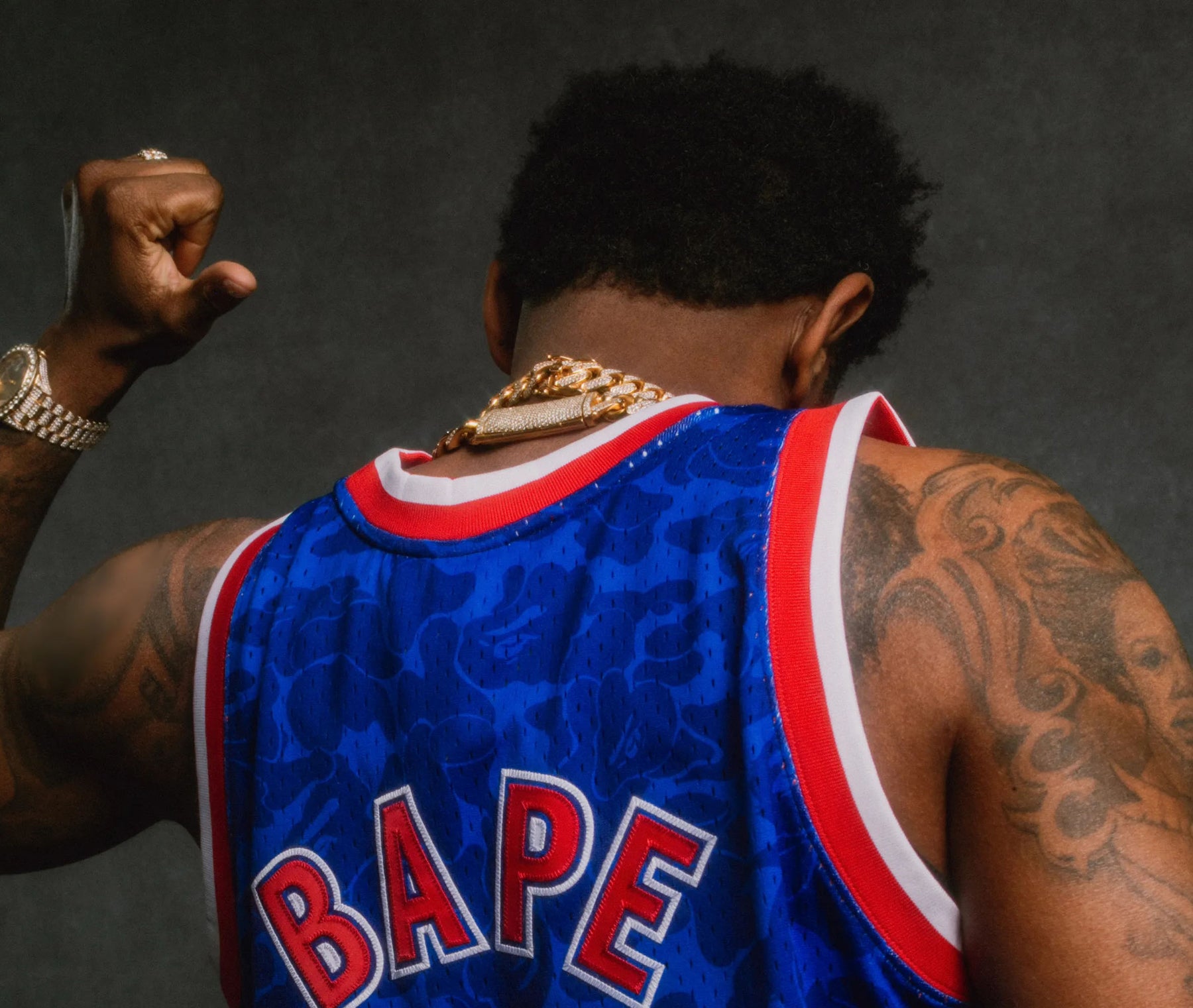 BATHING APE BAPE x M&N Mitchell & Ness BROOKLYN NETS JERSEY TANK TOP