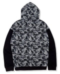 HUGO x Mr. BATHING APE COTTON JERSEY HOODIE WITH CAMOUFLAGE PATTERN