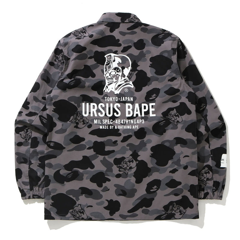A BATHING APE URSUS CAMO COACH JACKET