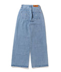 A BATHING APE Ladies' DAMAGED HIGHWAIST WIDE DENIM PANTS