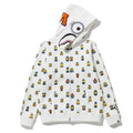A BATHING APE Ladies' BAPE x MINIONS SHARK FULL ZIP HOODIE