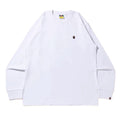 A BATHING APE MENS APE HEAD ONE POINT L/S TEE -ONLINE EXCLUSIVE-