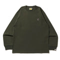 A BATHING APE MENS APE HEAD ONE POINT L/S TEE -ONLINE EXCLUSIVE-