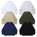 A BATHING APE MENS APE HEAD ONE POINT L/S TEE -ONLINE EXCLUSIVE-