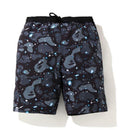 A BATHING APE SPACE CAMO SHARK REVERSIBLE SHORTS