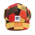 A BATHING APE BLOCK CHECK EARMUFFS CAP