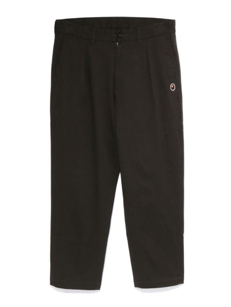 A BATHING APE ONE POINT LOOSE FIT CHINO PANTS