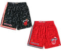A BATHING APE BAPE x M&N Mitchell & Ness MIAMI HEAT JERSEY SHORTS