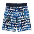 A BATHING APE BAPE GRAFFITI CHECK SWEAT SHORTS