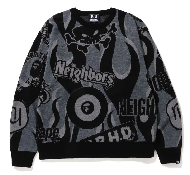A BATHING APE BAPE x NEIGHBORHOOD RELAXED FIT KNIT