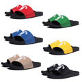 A BATHING APE MENS COLLEGE SLIDE SANDALS -ONLINE EXCLUSIVE-