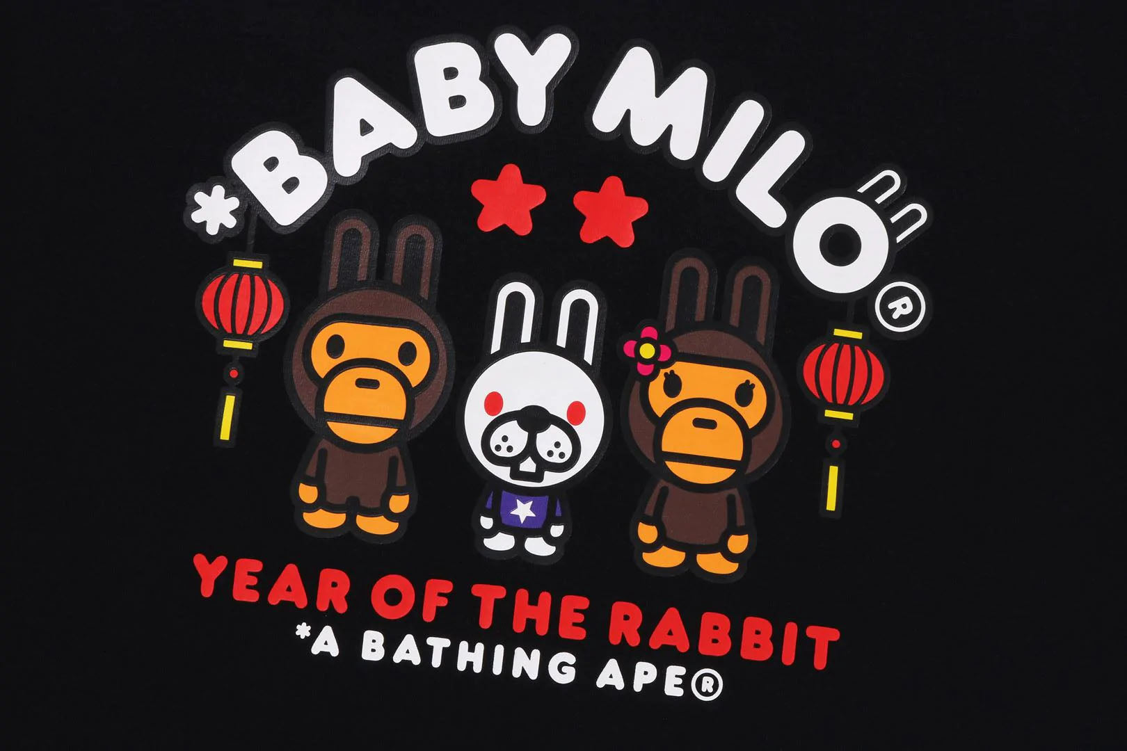 A BATHING APE YEAR OF THE RABBIT BABY MILO TEE