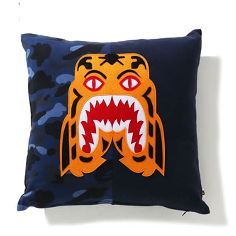 A BATHING APE COLOR CAMO TIGER SQUARE CUSHION