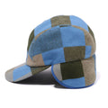 A BATHING APE BLOCK CHECK EARMUFFS CAP