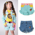 A BATHING APE BAPE KIDS STRAWBERRY MILO FRILL SHORTS