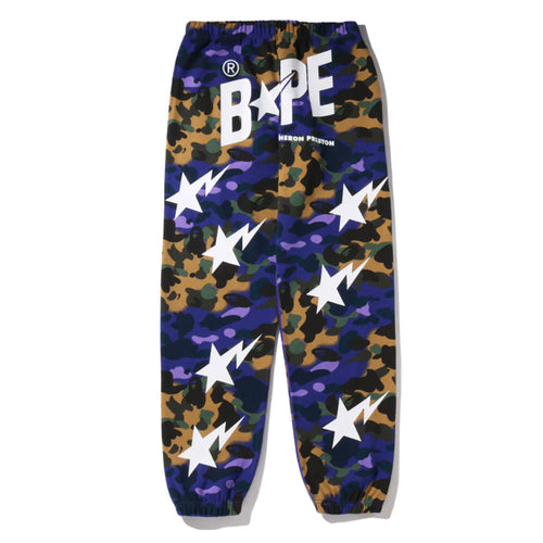 A BATHING APE BAPE x HERON PRESTON MIX 1ST CAMO SWEAT PANTS