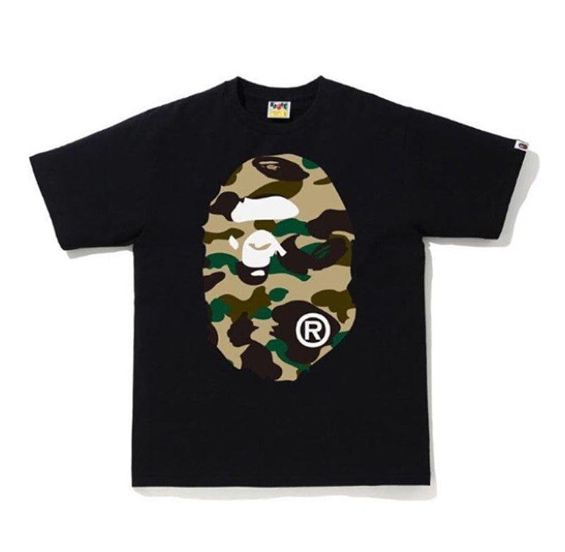 A BATHING APE 1ST CAMO BIG APE HEAD TEE