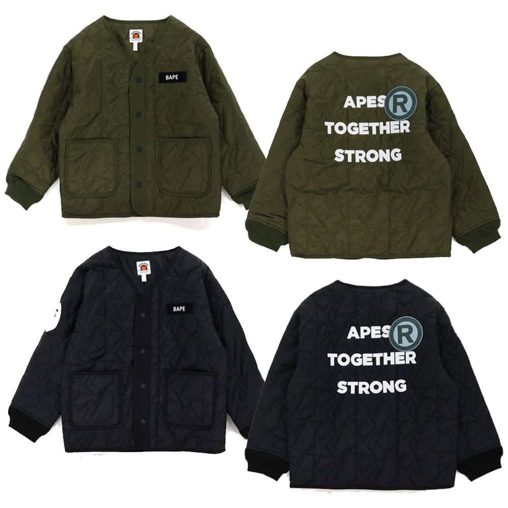 A BATHNIG APE BAPE KIDS MULTI PATCH STA QUILTED JACKET – happyjagabee store