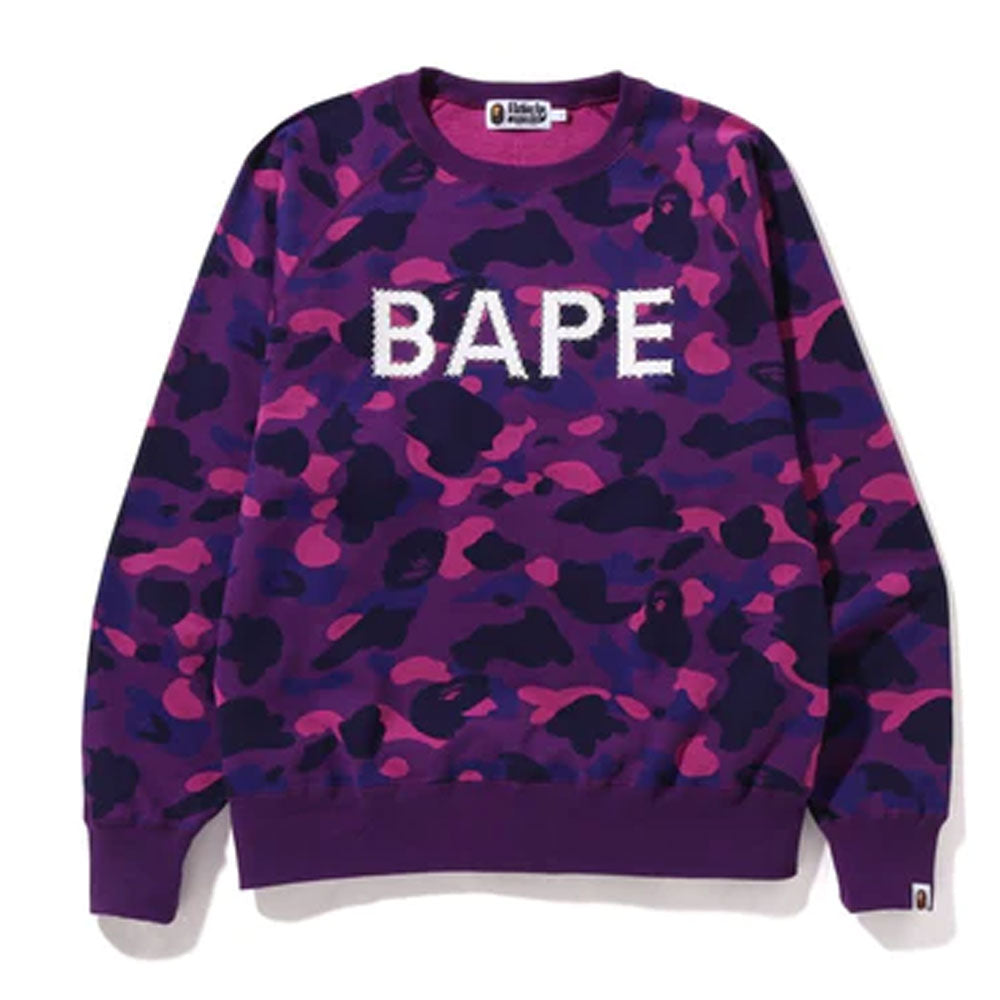 ABC CAMO CRYSTAL STONE CREWNECK | bape.com