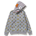 A BATHING APE Ladies' BAPE x MINIONS SHARK FULL ZIP HOODIE