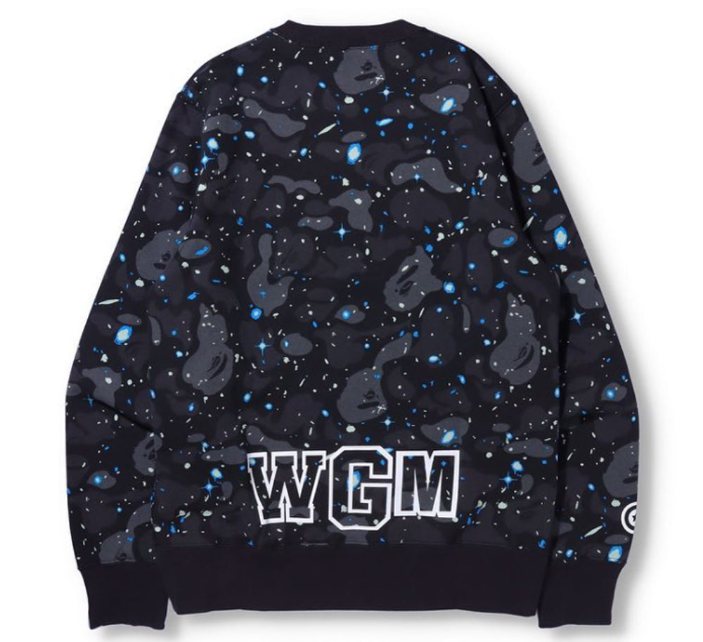 SPACE CAMO SHARK CREWNECK M