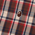 A BATHING APE NIMI BAPE CHECK LOOSE FIT S/S SHIRT