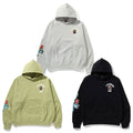 A BATHING APE MULTI FONTS LOOSE FIT PULLOVER HOODIE