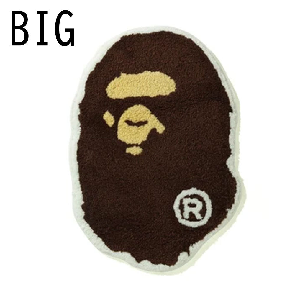 A Bathing Ape Head Rug Mat Bape Logo Camo White Supreme B