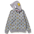 A BATHING APE Ladies' BAPE x MINIONS SHARK FULL ZIP HOODIE