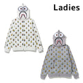 A BATHING APE Ladies' BAPE x MINIONS SHARK FULL ZIP HOODIE