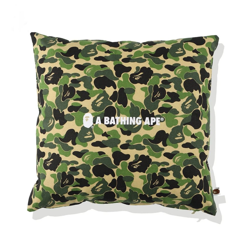 Bape ABC Camo A Bathing Ape Square Cushion Green