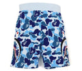 A BATHING APE BIG ABC CAMO SIDE SHARK SWEAT SHORTS
