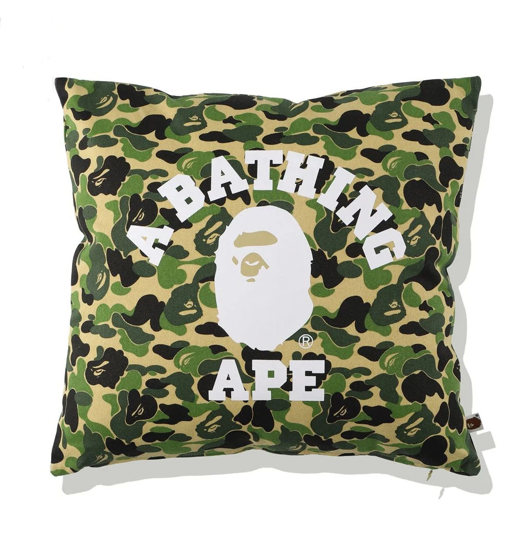 A BATHING APE ABC CAMO COLLEGE SQUARE CUSHION – happyjagabee