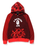 A BATHING APE COLOR CAMO RELAXED FULL ZIP HOODIE